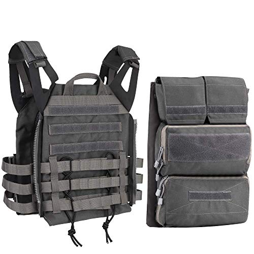 Gilet tactique sac à dos modulaire léger et gilet de combat gris