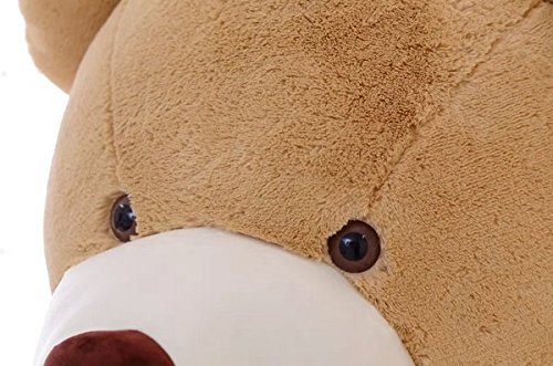 Hugme 250 cm Plüsch Teddy Giant Giant XXL Riesen Teddybär Plüsch-Teddybär Hellbraun – Bild 7