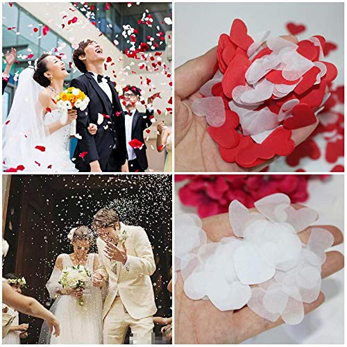 YOUXIU-Confettis En Forme De Cœur 9 Sac De Confettis En Forme De Coeur Bricolage Mariage