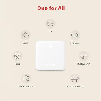 SwitchBot Bot Black & Hub Mini Kit: Automate IR Devices & Physical Switches with Alexa/Google Voice Control, App Scenes & Timers.