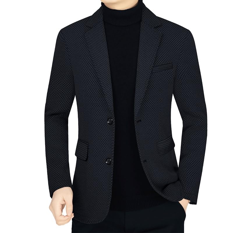 Casual Blazers Mens Herringbone Tweed Sport Coat Vintage Two Button Blazers Jacket with Pockets Western Sport Coats