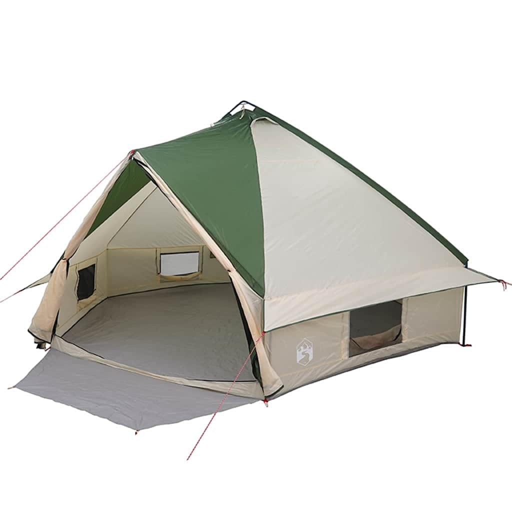 Tienda de Campaña Tipi para 10 Personas, Poliéster 185T Verde