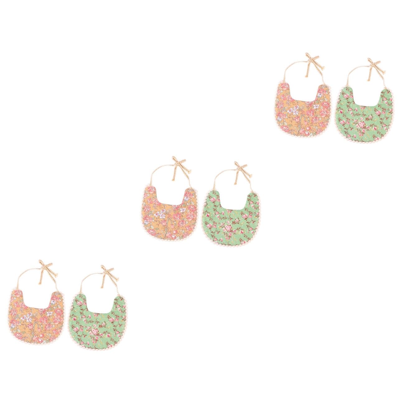 UPKOCH 6 Pièces Bavoirs Double Couche Bavoir Salive Serviette Unisexe Lavable