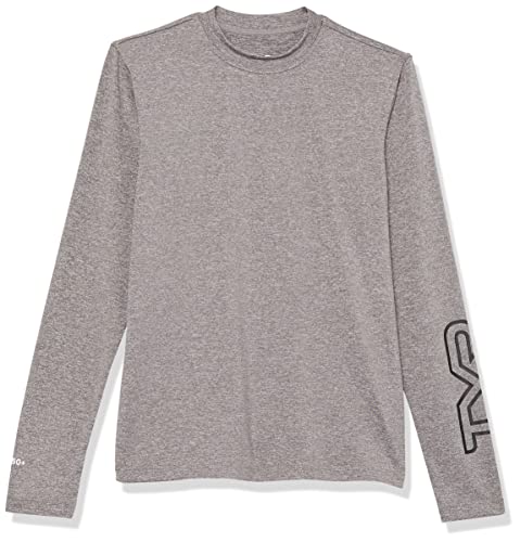 TYR Unisex Kid's Long Sleeve Sun Protection Performance T-Shirt UPF 50+, Grey