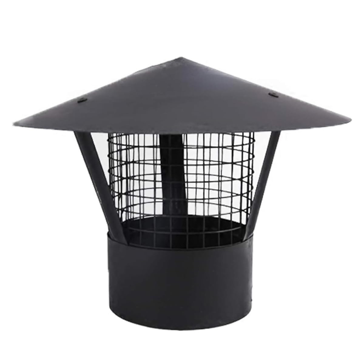 Cubierta de acero inoxidable para chimenea que bloquea aves y resiste altas temperaturas