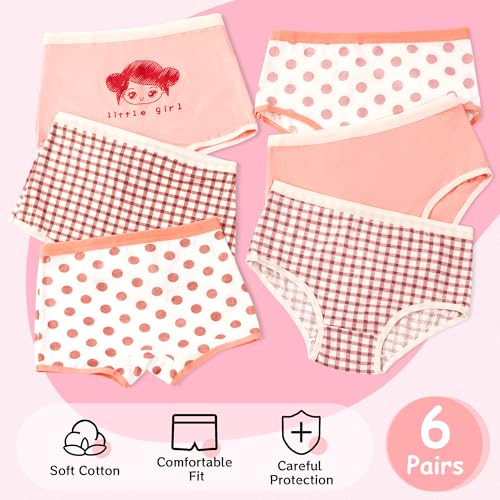 HYCLES Toddler Girls' Underwear, Cotton Girls Brief Underwear Kids Panties2