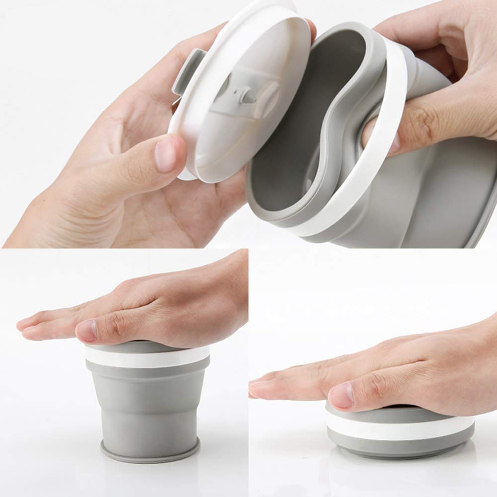 Gutyan Portable Silicone Mug, Folding Cup Telescopic Drinking Cup With Lid Camping Cup Easy, Leak Proof, Scratch Resistant - Image 3