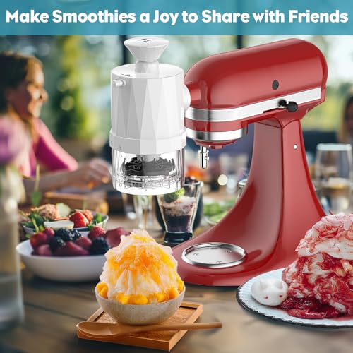 image for TPGSING Ice Shaver Attachment for KitchenAid Stand Mixer, Easy to Asse