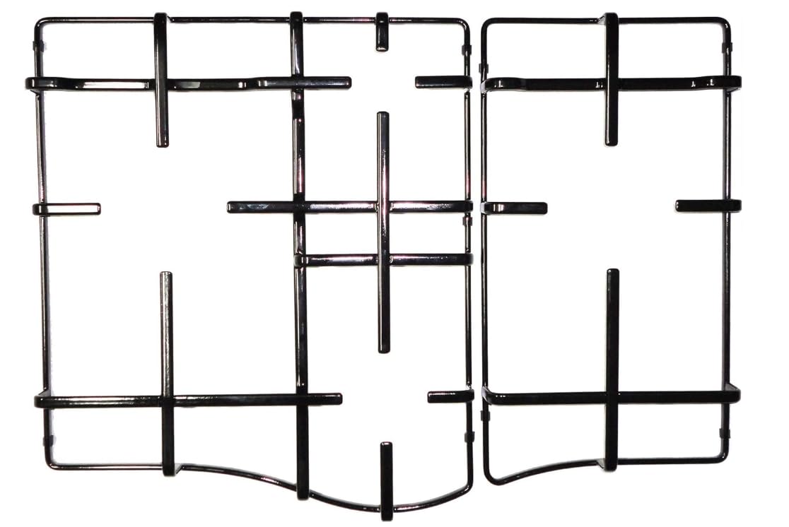 FIGEVIDA Kit 2 Griglie per cucina piano cottura 4 fuochi a gas - C00303495 - C00303496 - P2772/KIT per Ariston Hotpoint Indesit