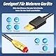 tlidfgeo USB zu Optischer Audio Adapter, SPDIF Digital Konverter, Tragbarer Fiber Audio Konverter mit 1,5m Kabel, für Laptops, Computer- Und Heimkino -Systeme, Easy Plug und Play