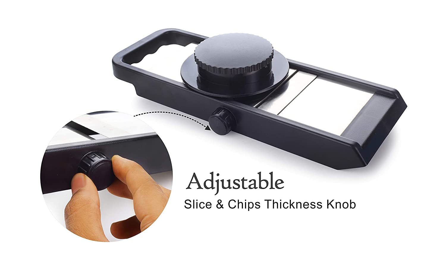 PARABRAHMA Mandoline Slicer - Adjustable Potato & Vegetable Cutter -6 PARABRAHMA Mandoline Slicer - Adjustable Potato & Vegetable Cutter -6