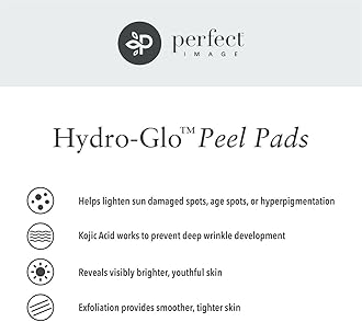 Hydro-Glo Peel Pads - Enhanced with Kojic, Mandelic, Glutathione, Licorice, Papaya, Pineapple, Bearberry Extracts (40% Strength)