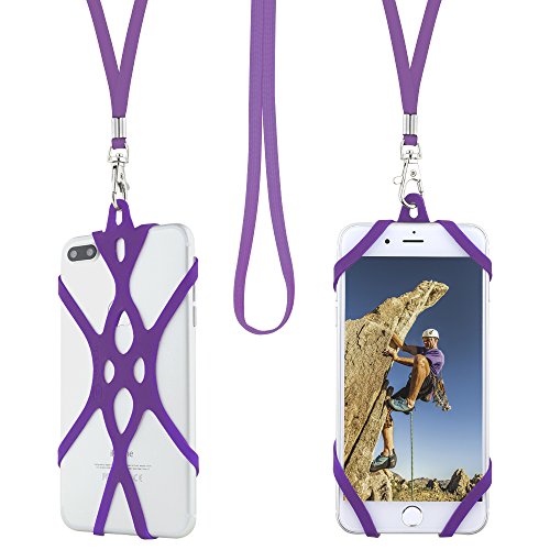 Gear Beast Universal Web Cell Phone Lanyard Compatible with iPhone, Galaxy & Most Smartphones Includes Phone Case Holder, Shoelace Neck Strap
