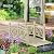 Outsunny 5 ft. Wooden Garden Bridge with Safety Rails, Backyard Bridge Footbridge for Ponds, Creeks, Streams, Nature Wood