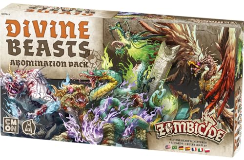 Asmodee Zombicide White Death - Divine Beasts - Abomination Pack, Espansione Gioco Da Tavolo, 14+ Anni, 1-6 Giocatori, Edizione In Italiano