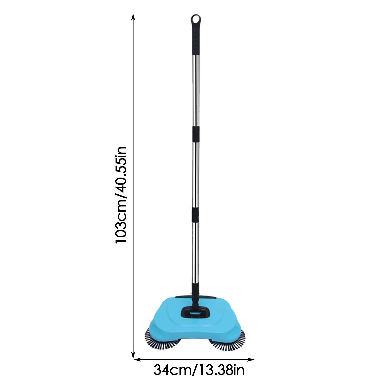 Generisch Teppichkehrer Für Die Schnelle Reinigung, Teppichreinigung Verschiedener Teppiche, Teppichkehrer Ohne Strom Mit Verstellbarem Griff Für Hartholzoberflächen, Holzböden, Laminat, 103 cm