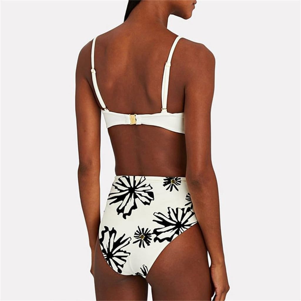 Strap 3D Flower Swimwear Women's Beach Vacation Set Skirt Sexy