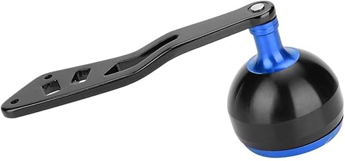 Miniatura 8 de Alomejor Mango de carrete de pesca, mango de carrete de metal, mango de repuesto de brazo basculante (1.496 in negro y rojo Leiqiang solo brazo