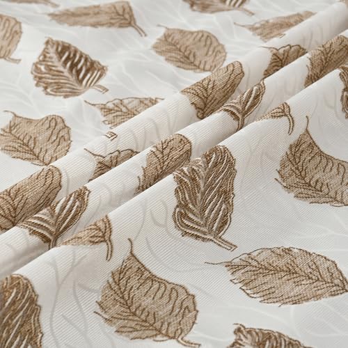Image of Room Darkening Home Decor Curtains for Living Room, Bedroom Doors and Windows Panel, Parda, Eyelets Hanging, Brown, 4 x 9 Feet, Pack of 2