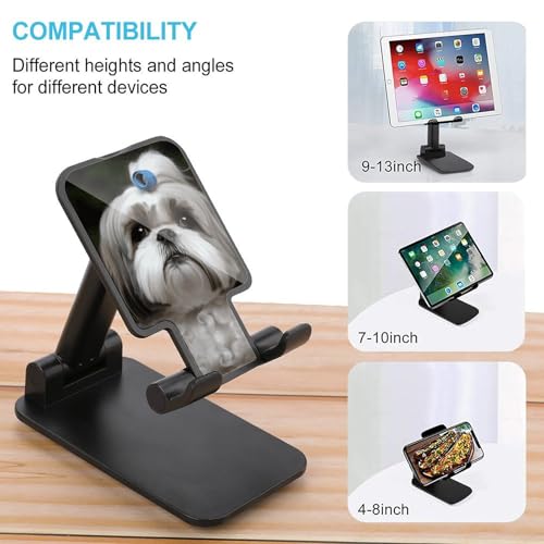 Support de téléphone portable universel pliable Shih Tzu accessoire bureau