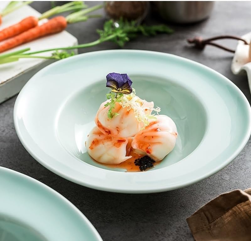 Dessert Plates Ceramic Dinner Plate Simple Home Kitchen Dinner Plate Pasta Steak Sushi Plate Soup Bowl Salad Bowl Dessert Plate