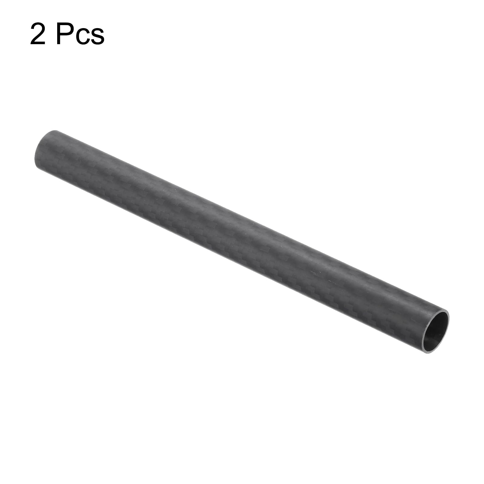 2 Tubes En Fibre De Carbone 14x16x170mm QUARKZMAN - Surface Mate 3K Enroulé Pour Drone RC, Avion Et Multicoptère