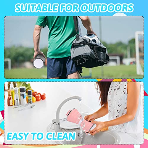Zeyune 8 Pcs Collapsible Water Bottles Foldable Leak Proof Travel Water Bottle Reusable Portable Bpa Free Silicone Camping Cup With Keychain For Outdoor Sports Drinking Hiking Cycling Gym, 4 Colors #TOP4