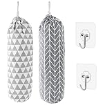 aqlbhz 2pcs Carrier Bag Storage Bag Dispenser Bag Dispenser Bag For Life Storage Bag Holder Shopping Bag Storage Washable Foldable Carrier Bag Holder For Home Office Kitchen Warehouse