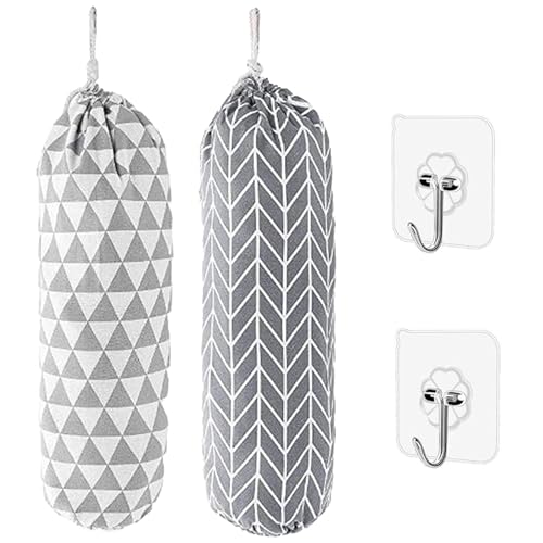 aqlbhz 2pcs Carrier Bag Storage Bag Dispenser Bag Dispenser Bag For Life Storage Bag Holder Shopping Bag Storage Washable Foldable Carrier Bag Holder For Home Office Kitchen Warehouse