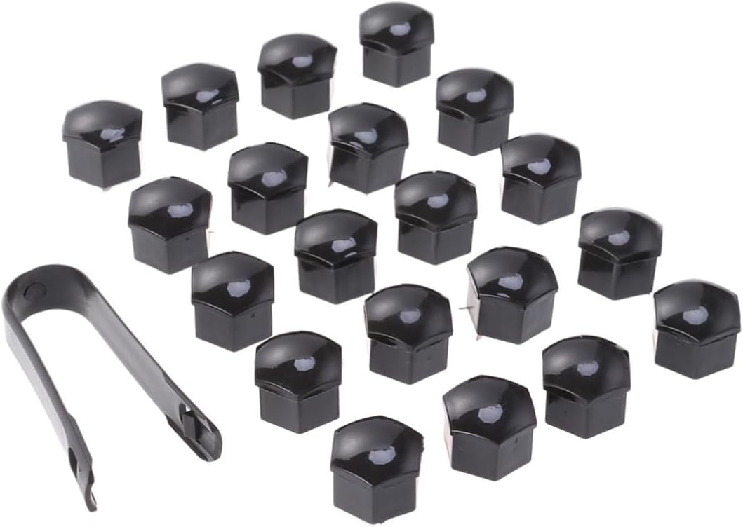 Gatuida 2pcs Lug Nut Covers with Clips Bolt Caps for Car Wheel Easy Installation Clip