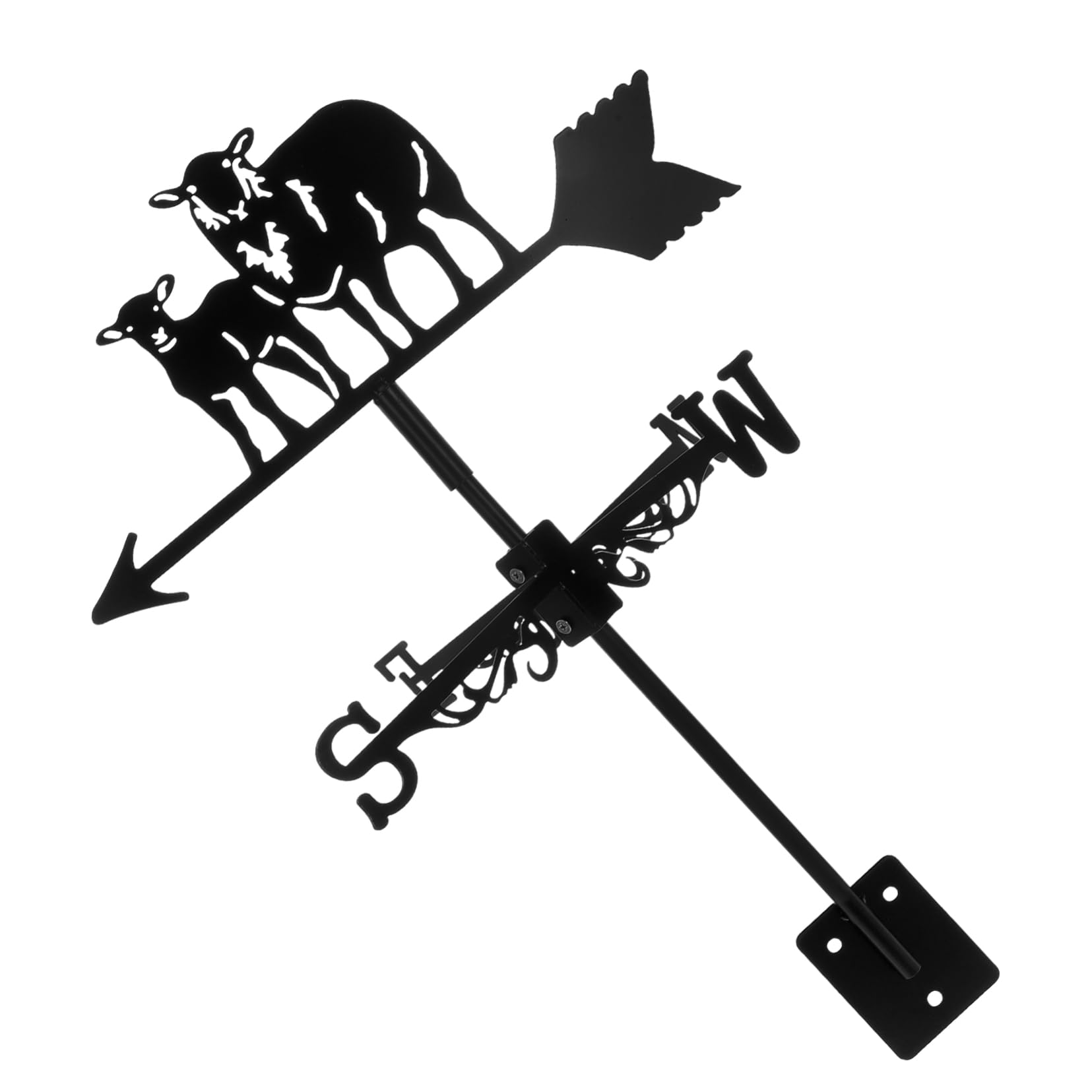 Girouette fer mouton indicateur direction vent BESPORTBLE décoration cour extérieure