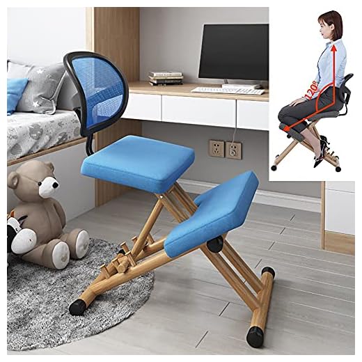 MYEBP Silla De Oficina Ergonomica Silla Ergonómica De Rodillas Soporte para Respaldo De Silla De Oficina para Estudiantes con Asientos Más Rígidos De Altura Ajustable