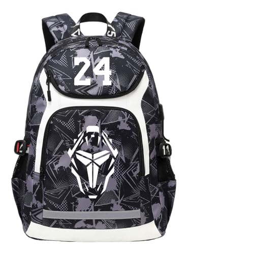 Sac à dos imprimé grande capacité voyage Mode Kobes pour ordinateur portable L