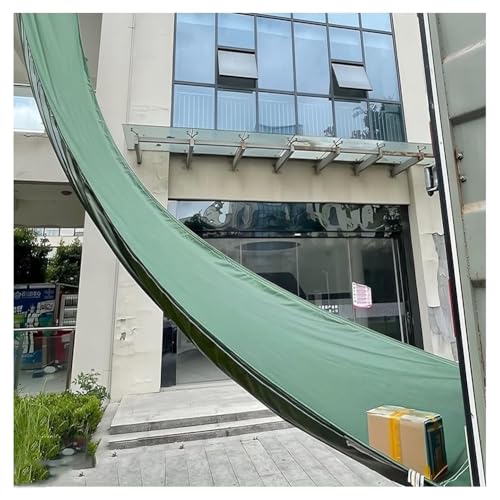 Toboganes De Lona para Manipulación De Carga Alta Resistencia, Tobogán De Lona para Descarga De Almacenes De Gran Altura,Edificios Altos, Descarga Almacenes, Construcción(Verde,2x15 m/6.56x49.2 ft)
