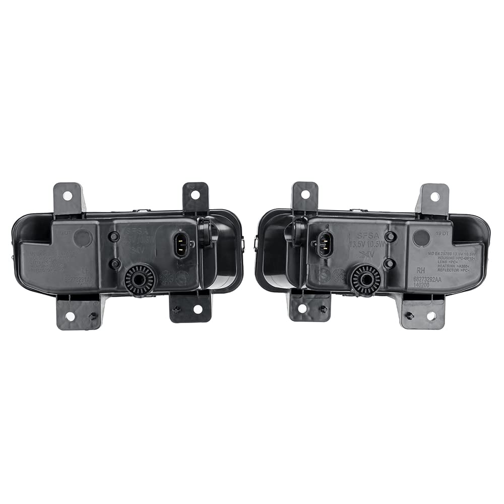 Riloer 2pcs LED auto fendinebbia anteriori, sinistra destra fendinebbia sostituzione per D0DGE R-am 2500/3500 2019-2021, impermeabile 6000K ad alta luminosità sostituire kit