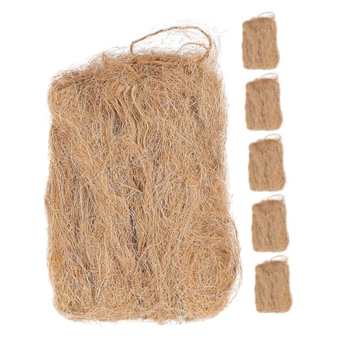 HAKIDZEL Camping Essentials 6pcs Natural Jute Fire Starters Safe Multipurpose Portable Flame Starter