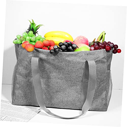 GLEAVI Extra Large Foldable Waterproof Grocery Tote Bag Reusable Shopping Pouch with Strong Handles for Supermarket Travel Large Capacity Shopping Bag4