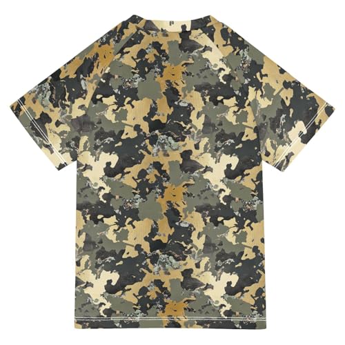 Kids Bathing Suits Girls Short Sleeve Teen Rash Guard Swimsuit2