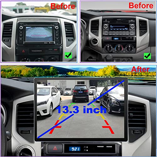 Radio con pantalla táctil 13.3 pulgadas para Toyota Tacoma 2005-2015 miniatura 2