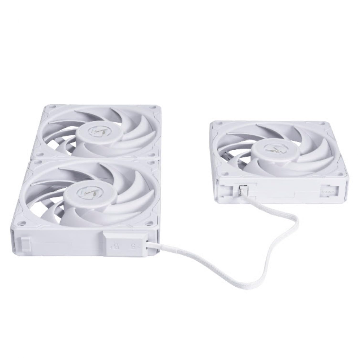 LIAN LI UNI P28120-3W - Ventole P28 120 con regolatore di velocità, colore: Bianco