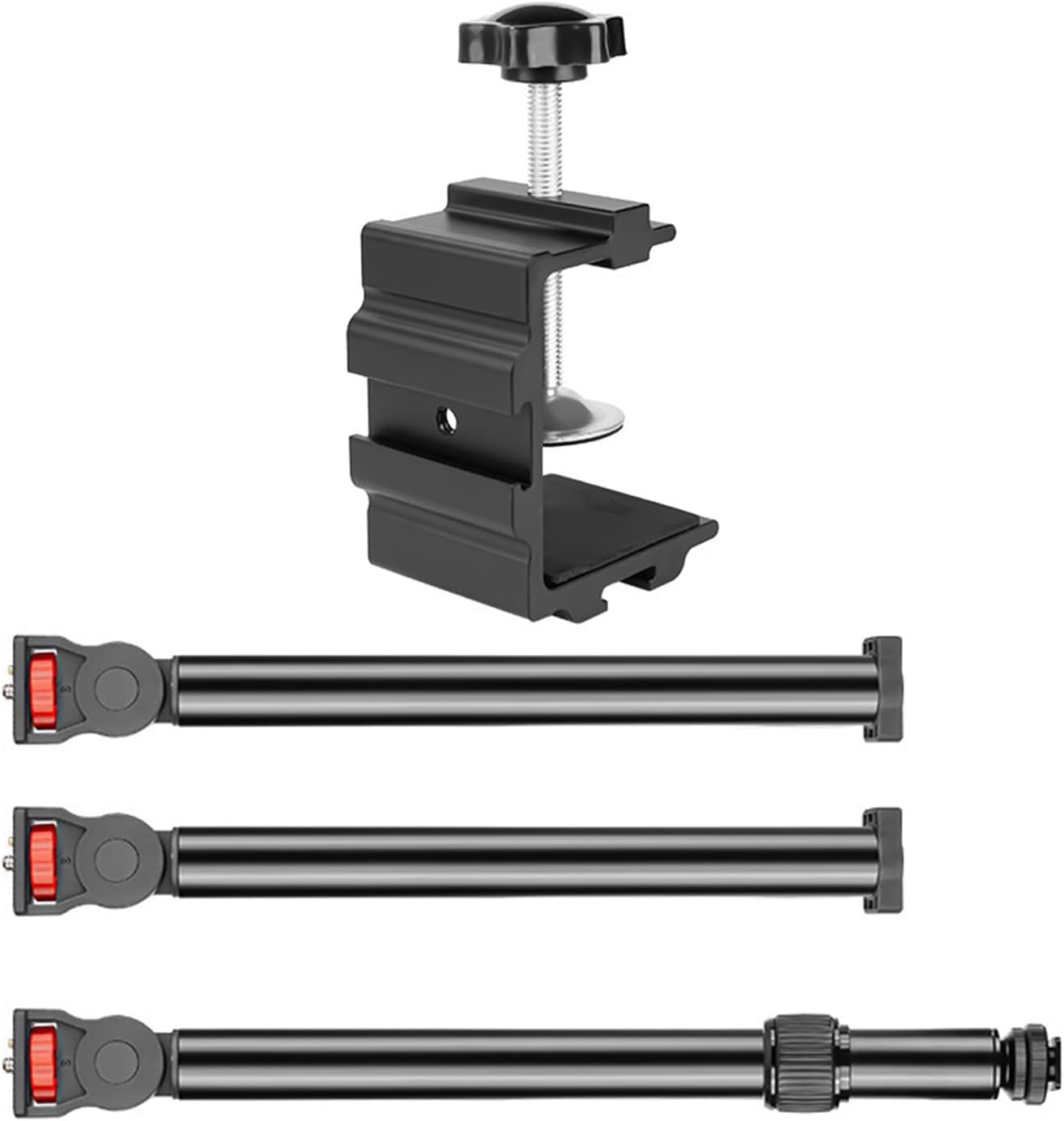 多目的アルミデスククランプブームアーム 360 度回転可能フィット 0 55 ミリメートル厚さの表面多機能デスクマウント