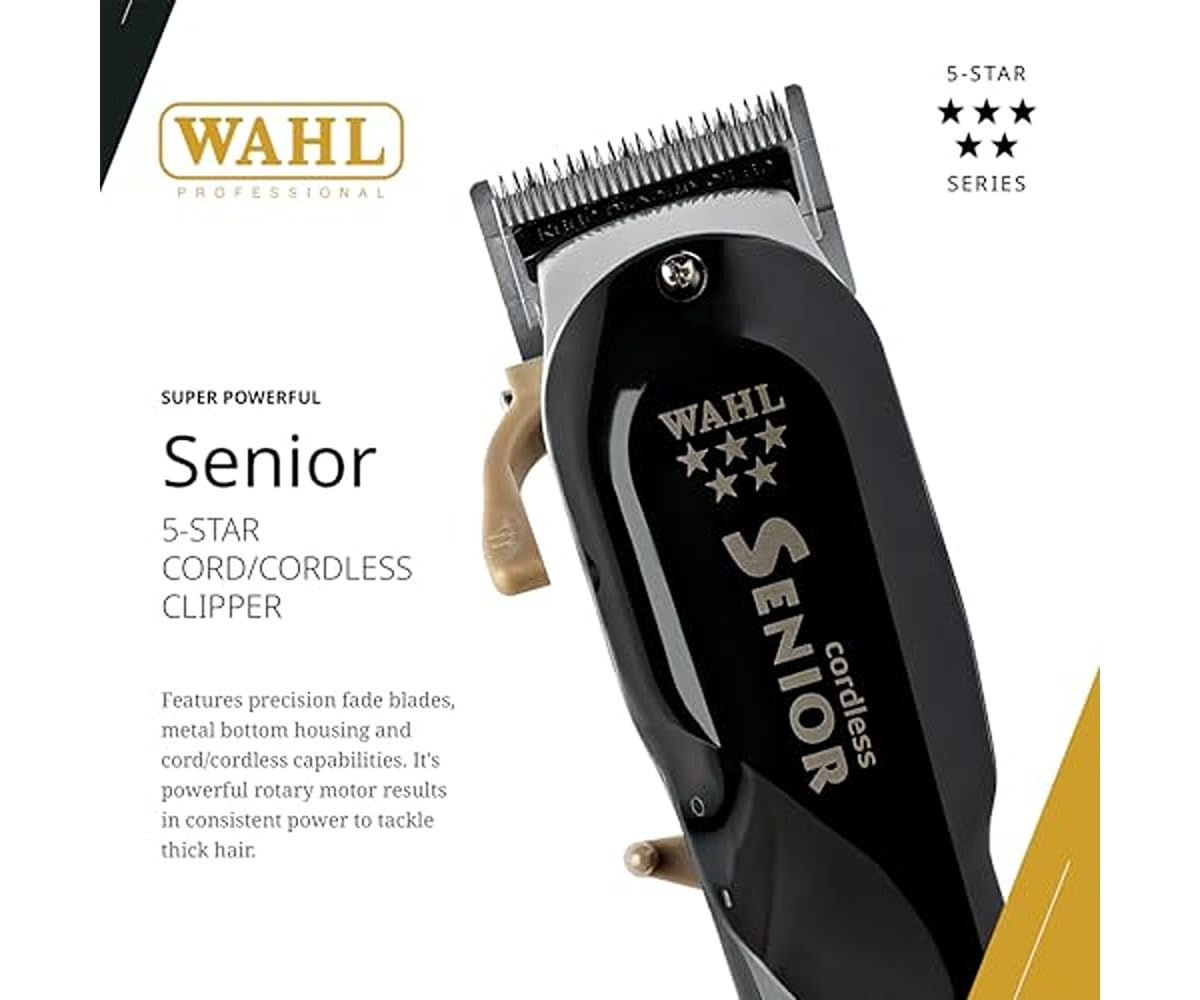Wahl Professional Cordless Senior Clipper with Adjustable Blade