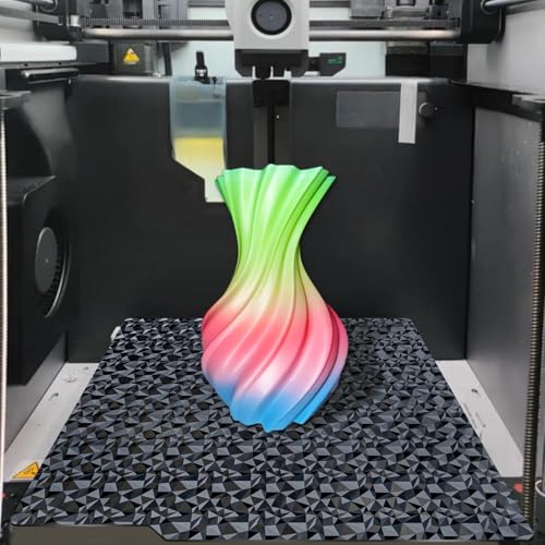 TIOPY Bambu Lab 257 x 257mm PET (Carbon Fiber) + PEO (Diamond), Double-Sided 3D Printing Spring Steel for Bambu Lab X1 X1C X1E P1P P1S A1, Without Magnetic Base - Image 5