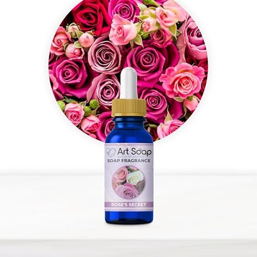 Fragancias Para Velas Diy Aromas, Perfume Intenso Y Duradero Para Velas Diy, Fabricado En Italia, Fácil De Usar Para Crear Tu Vela Artesanal Secret Of The Rose