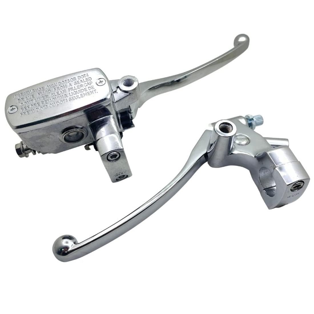 1 paio di leve freno frizione moto universali cromate da 25 mm e 1 pollice, serbatoio cilindro principale per Honda Shadow VT600 VT750 VT1100 VT1300 VTX1300 VF750 VLX Deluxe Aero ACE Spirit Magna