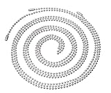 AlphaAcc Pack of 50 Stainless Steel 30 Inch Military Ball Chain Necklace