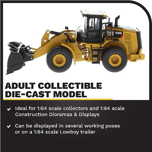 Modelo Caterpillar 950M a escala 1:64 con accesorios miniatura 3