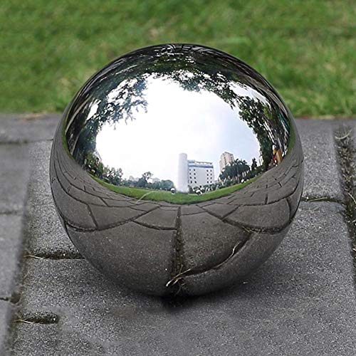 Krondo Stainless Steel Hollow Gazing Ball, Reflective Garden Sphere, Mirror Globe Polished Shiny Sphere, Floating Pond Balls Seamless Gazing Globe For Home Garden Ornament Decorations (2Inch X 5Pcs) #TOP5