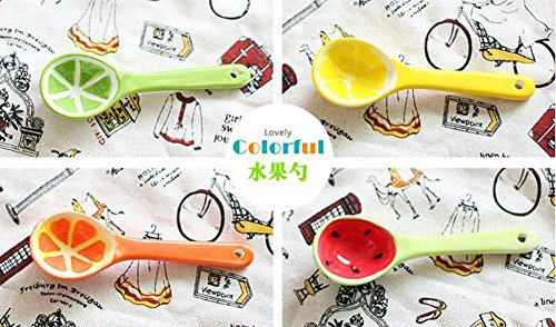 Fablcrew Creatieve keramische lepel Cartoon Watermeloen lepel Thee Lepels Dessert Lepels Kind Servies - Image 6
