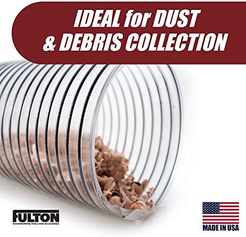 4" X 20’ Ultra Flex Clear Vue Heavy Duty Pvc Dust Debris And Fume Collection Hose Made In Usa! #TOP3